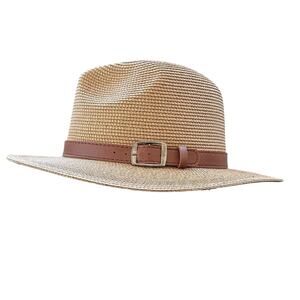 Panama Beach Hat Adjustable Fit Detachable Chin Strap Unisex Sun Hat UPF 80+ NWT